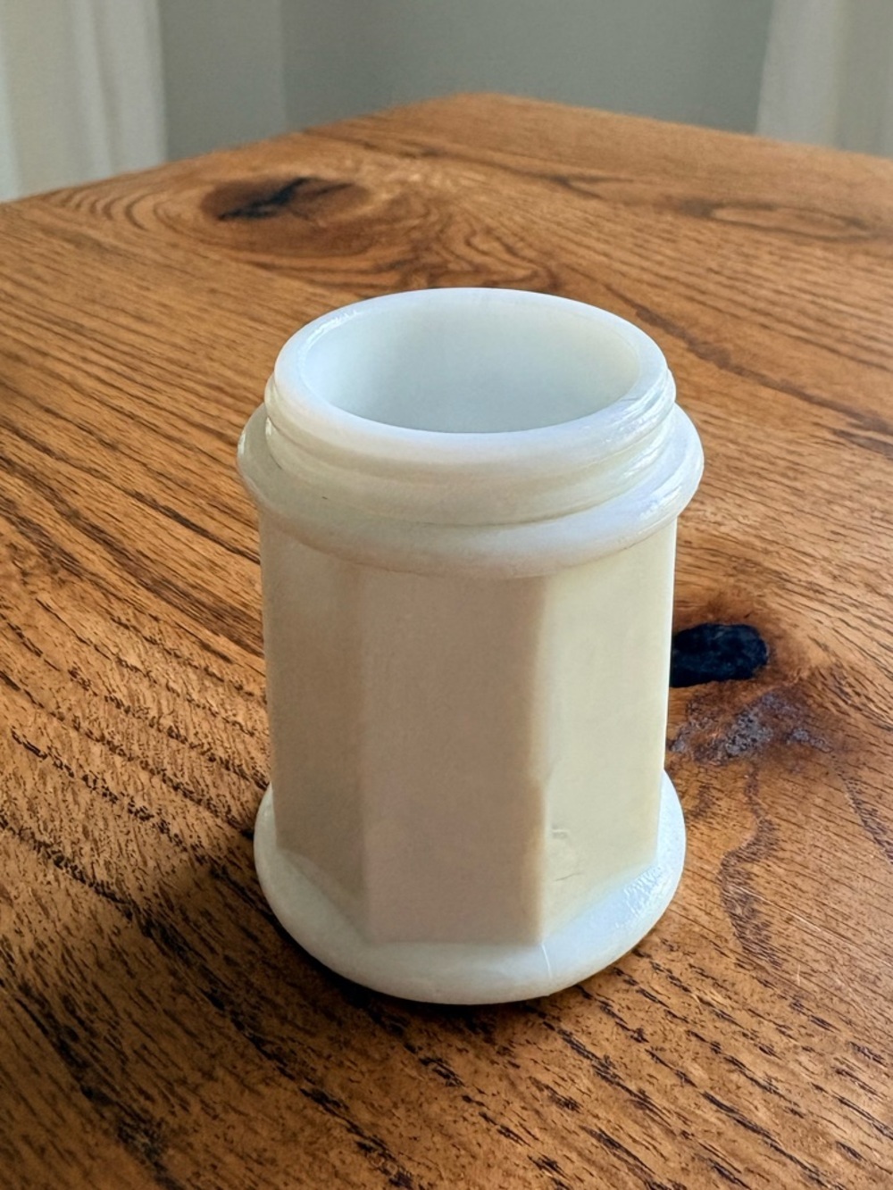 Vintage Milk Glass Small Cream Jar